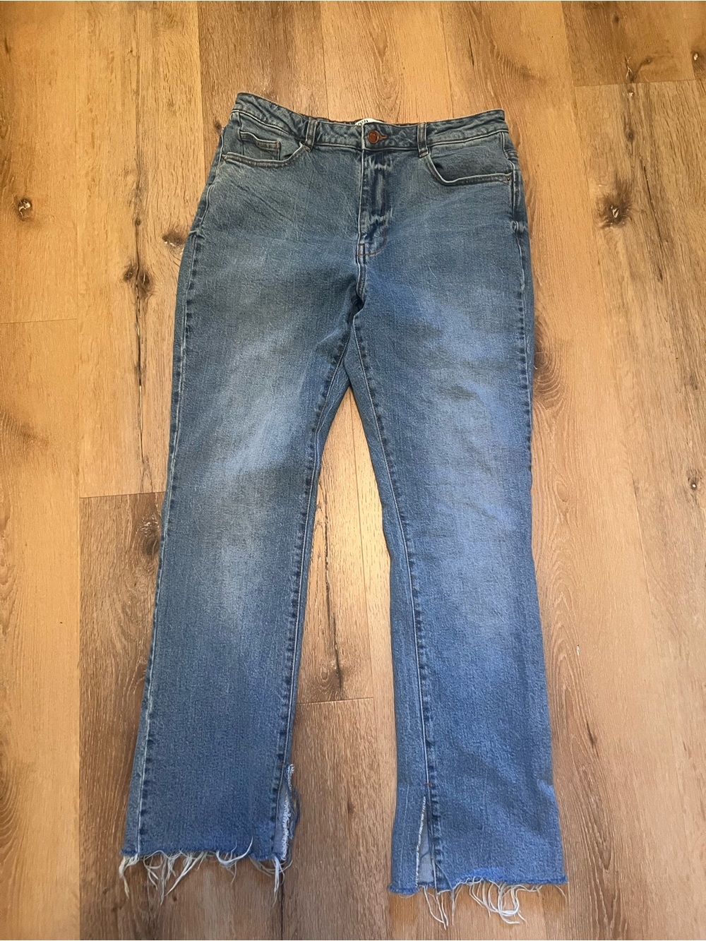 Zara USA 10 Classic Blue Women's Straight-Leg Jeans